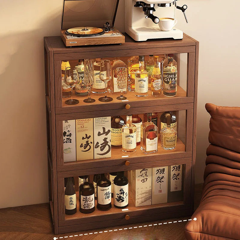 Designer Storage Wine Cabinet Living Room Restaurant Display Luxury Modern Bar Cabinet Commercial Vitrina Lounge Suite Furniture