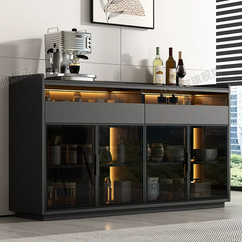 Restaurant Storage Bar Cabinet Living Room Display Luxury Shop Commercial Wine Cabinet Modern Vitrina Chinese Style Furniture